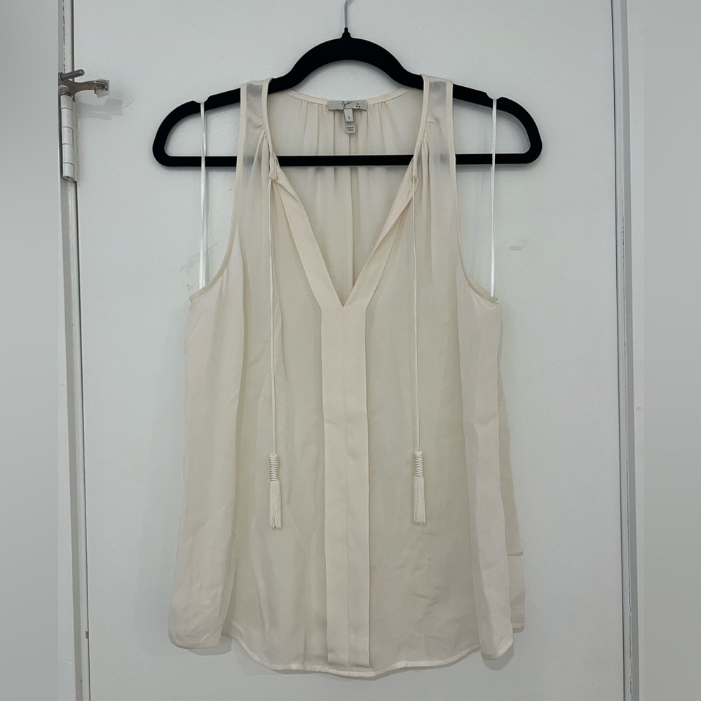 Joie Airlan Tank Ivory with Tassles